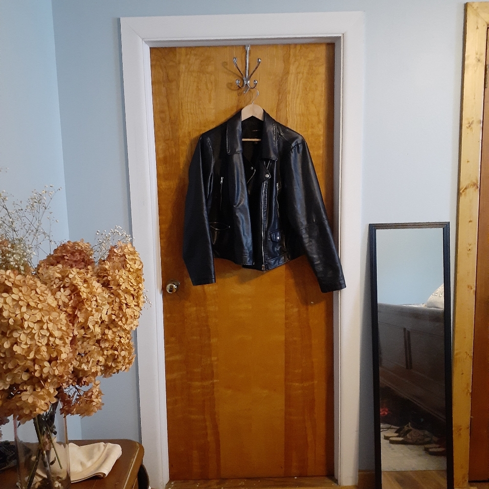 Lane Bryant Black Leather Jacket